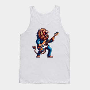 Lion Groove King: Roaring Bass Tank Top